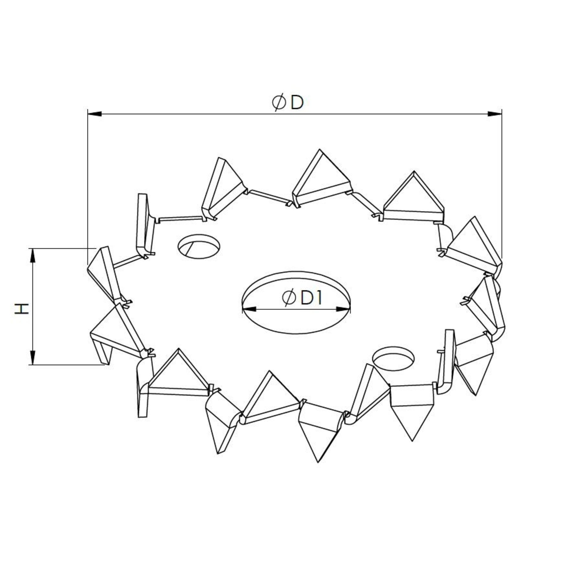 Geometrisch, Ring, Kette, Dreiecksformen, Maß ØD1
