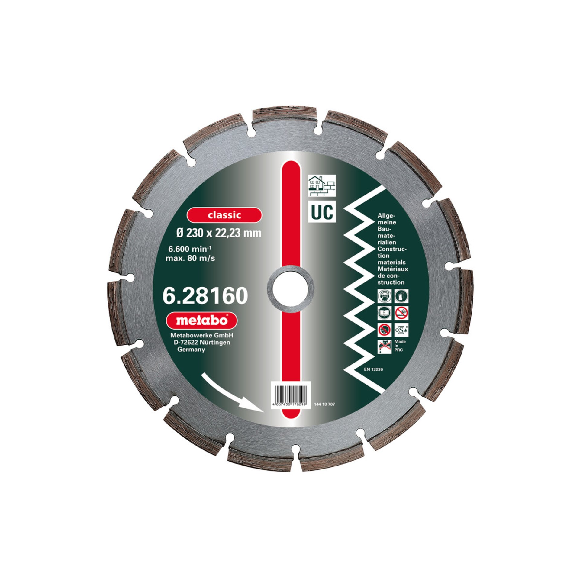 Metabo Dia-TS, 115x2,15x22,23mm, "classic", "UC", Universal (628156000) sprach, Elektronik, Hardware, Rad, Armbanduhr