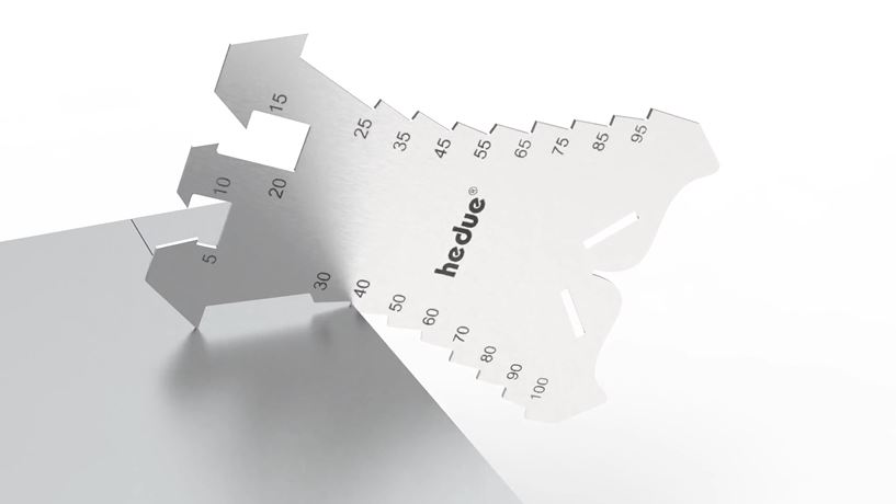 M210_1 Hedü Anreißschablone für Dachdecker, Klempner und Spengler