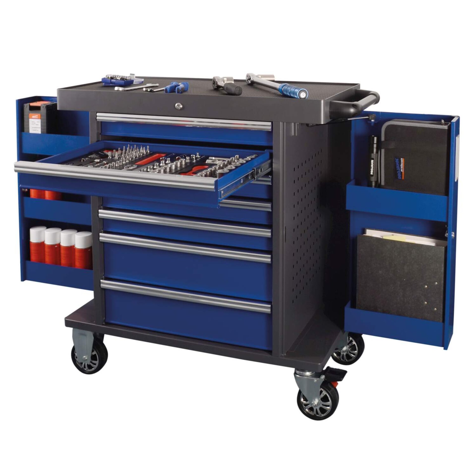 Werkzeugwagen, Rollwagen, Schubladenkasten, Werkzeugset, Rollenwagen