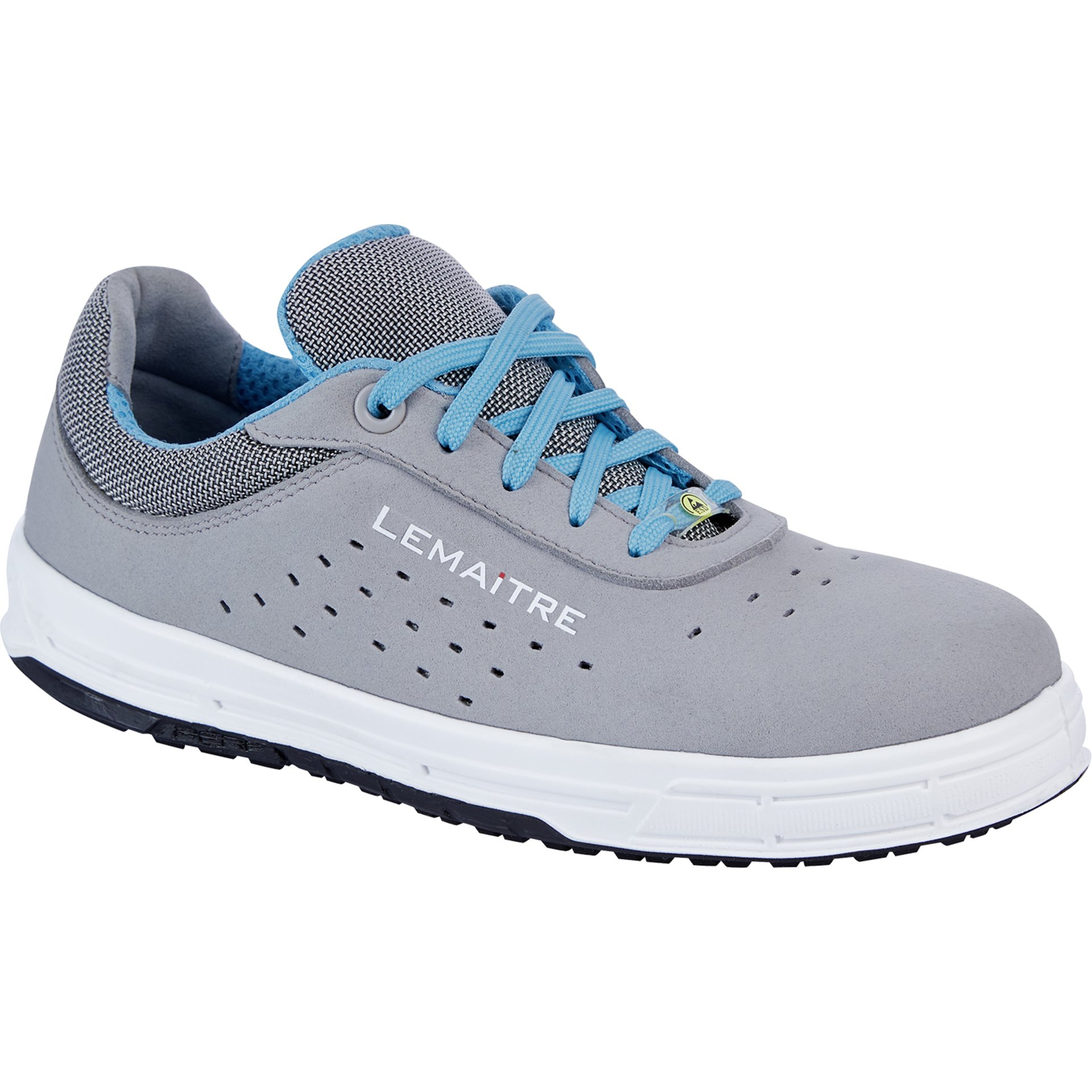 Sneaker, Laufschuh, Grau, Perforationen, Schnürschuh