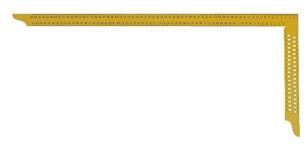 HEDÜ Zimmermannswinkel hedue ZY 700 mm mit mm-Skala Typ A und Anreißlöcher