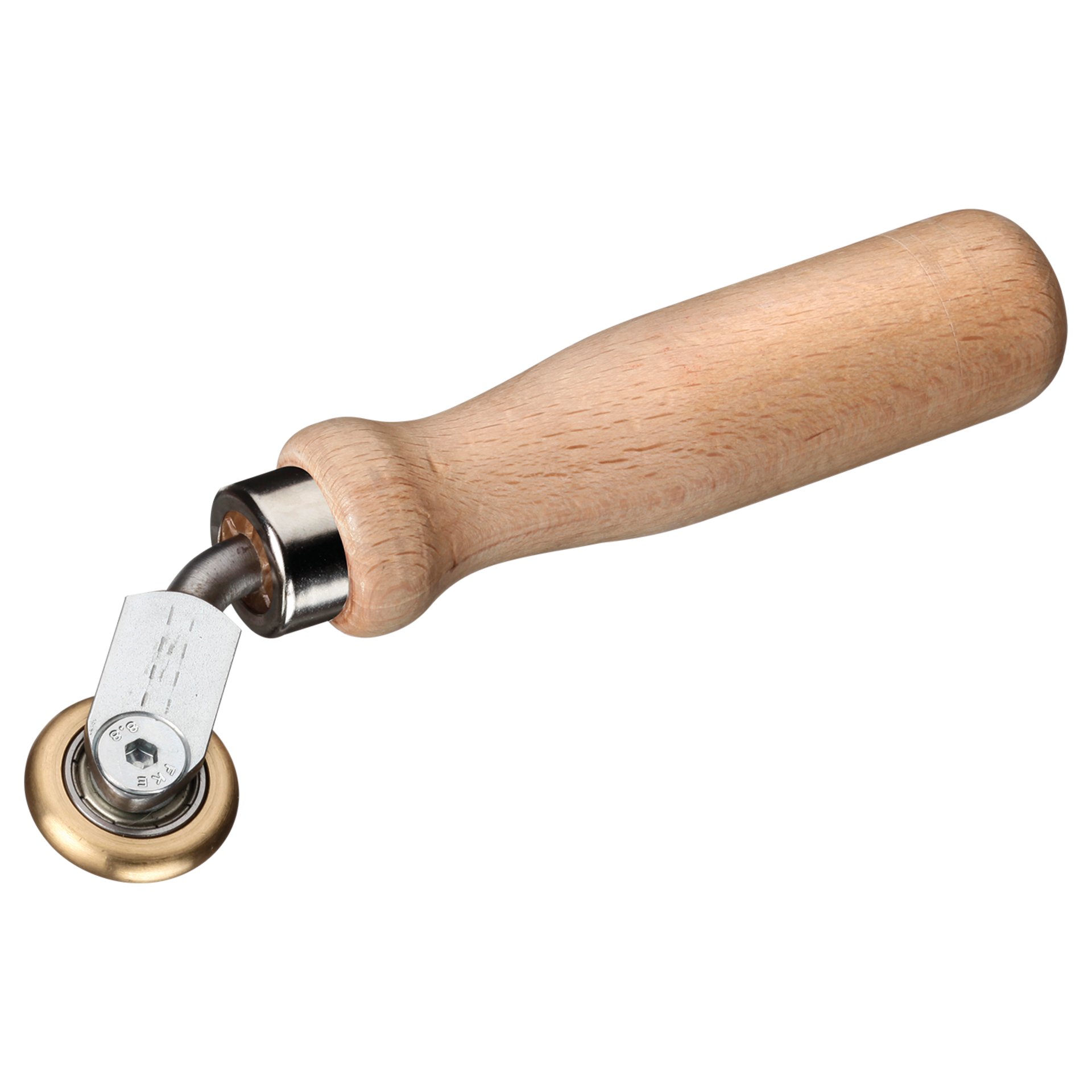 Kassenschaber, Räder Stempel, Rollkantenwerkzeug, Holzgriff, Glasrad-Öffner