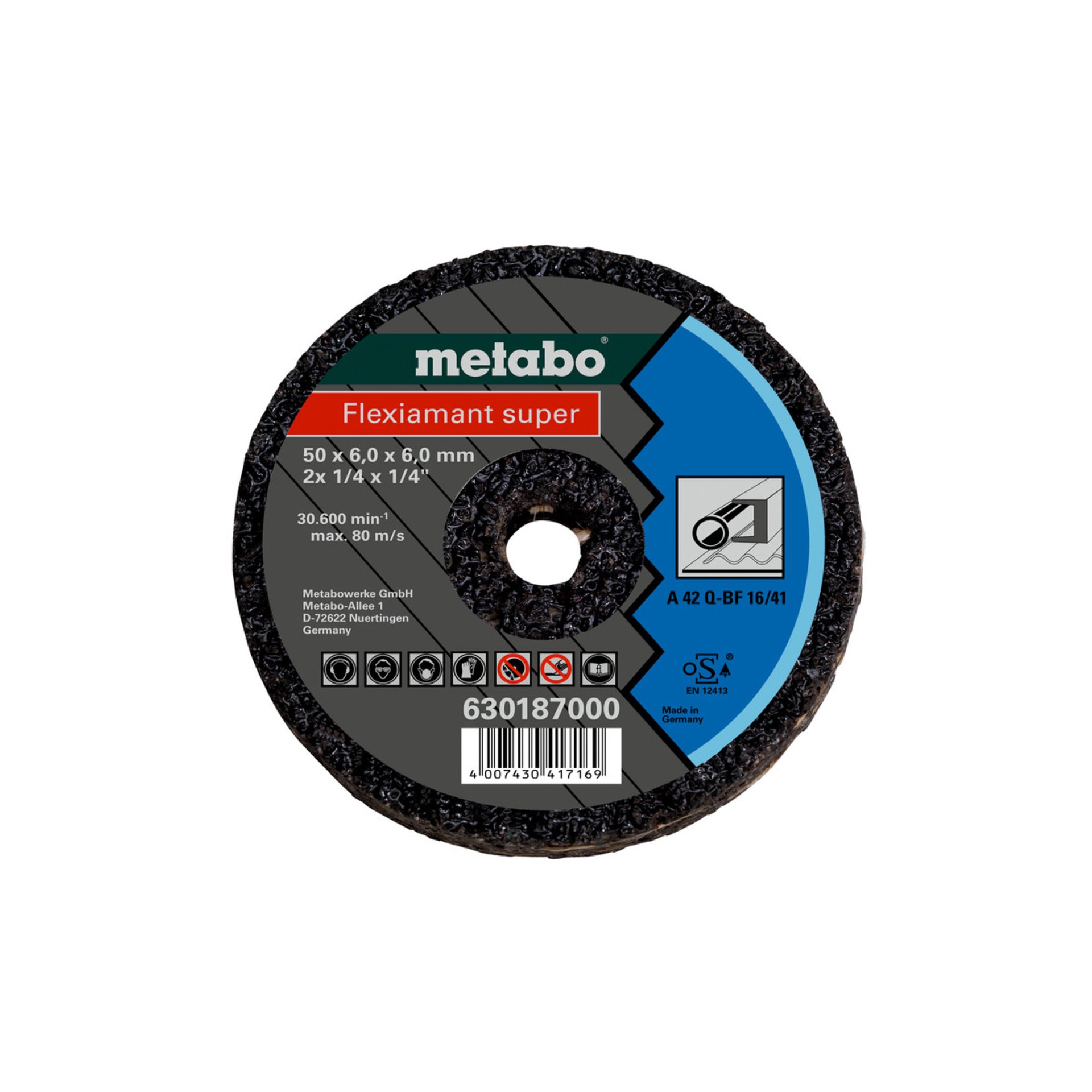 Metabo Flexiamant Super 50x6,0x6,0 Stahl  (630187000) Metabo Flexiamant Super 50x6,0x6,0 Stahl  (630187000)