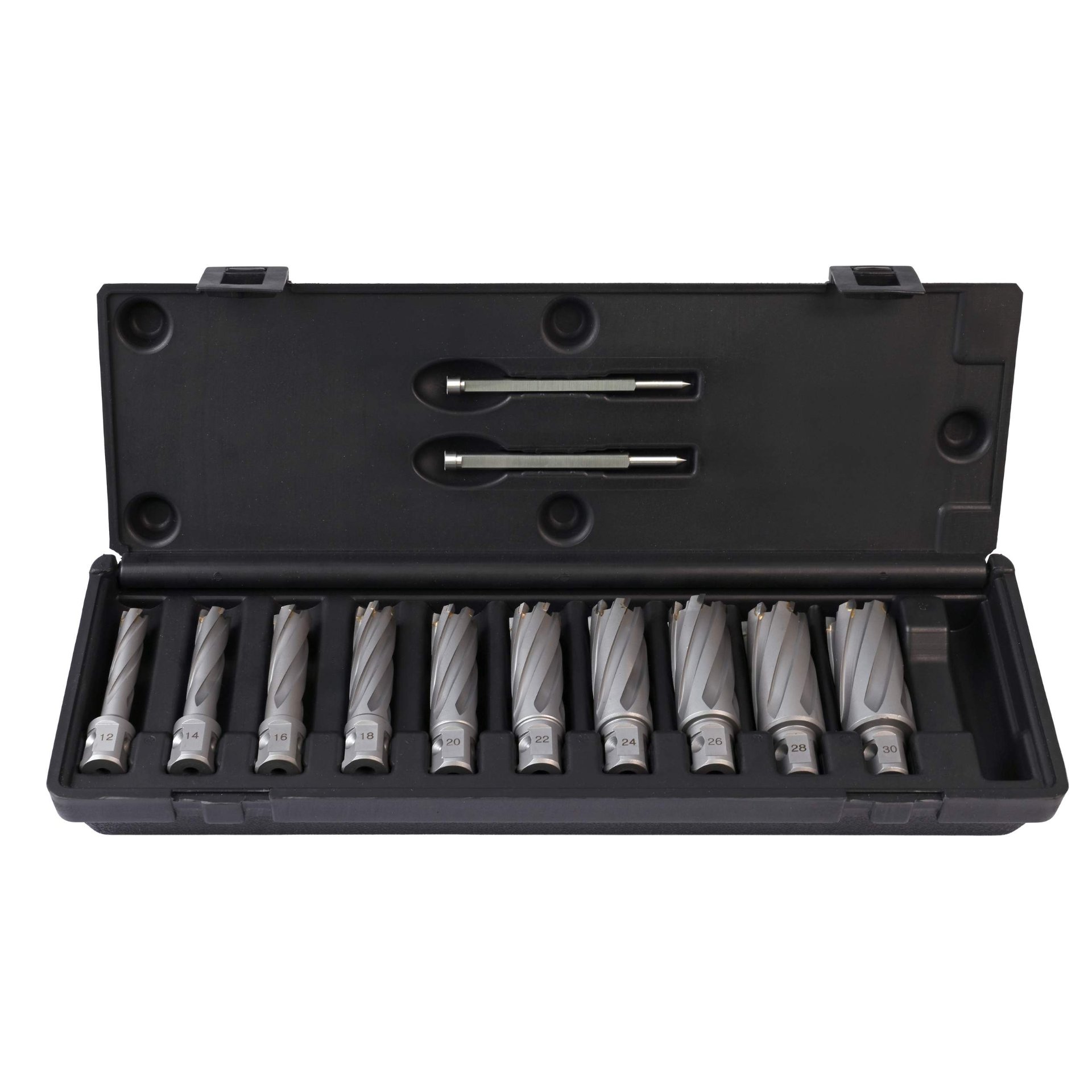 HSS-Bohrkronen, Bohrer-Satz, Spiralbohrer, Werkzeugkasten, Metallbohrer