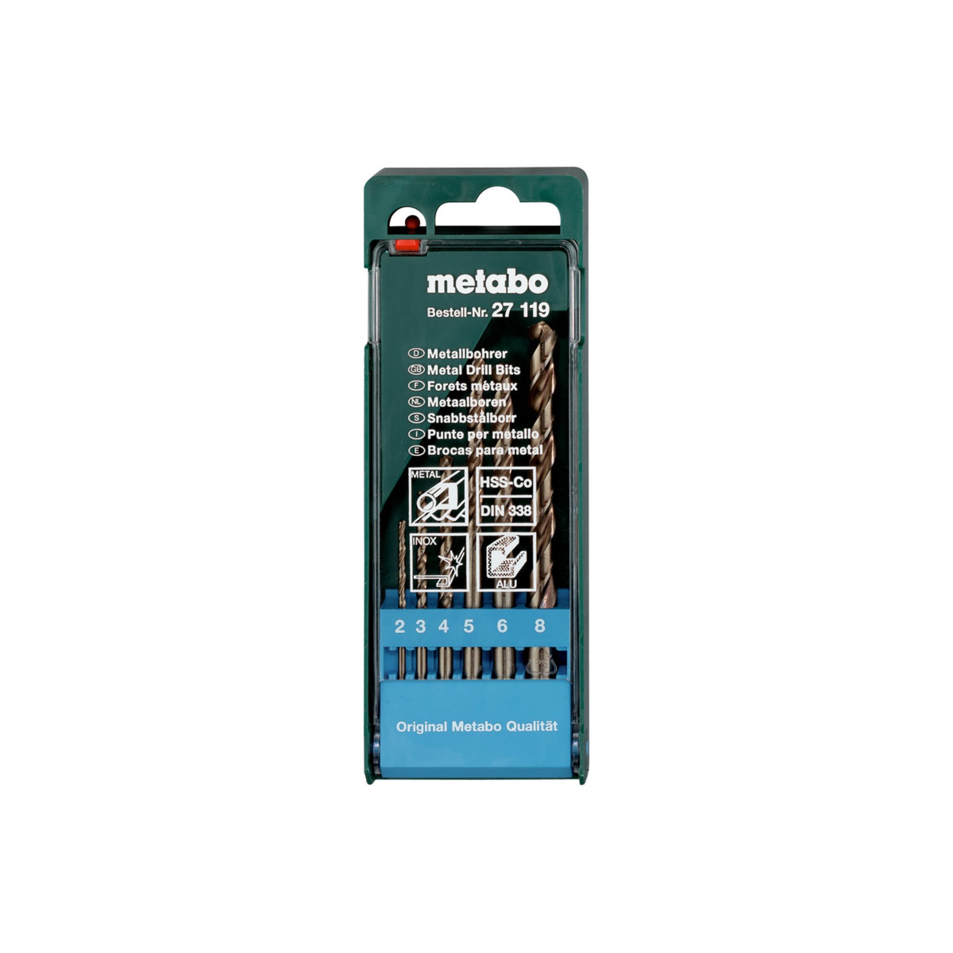 Metabo HSS-Co-Bohrerkassette 6-teilig (627119000) Metabo HSS-Co-Bohrerkassette 6-teilig (627119000)