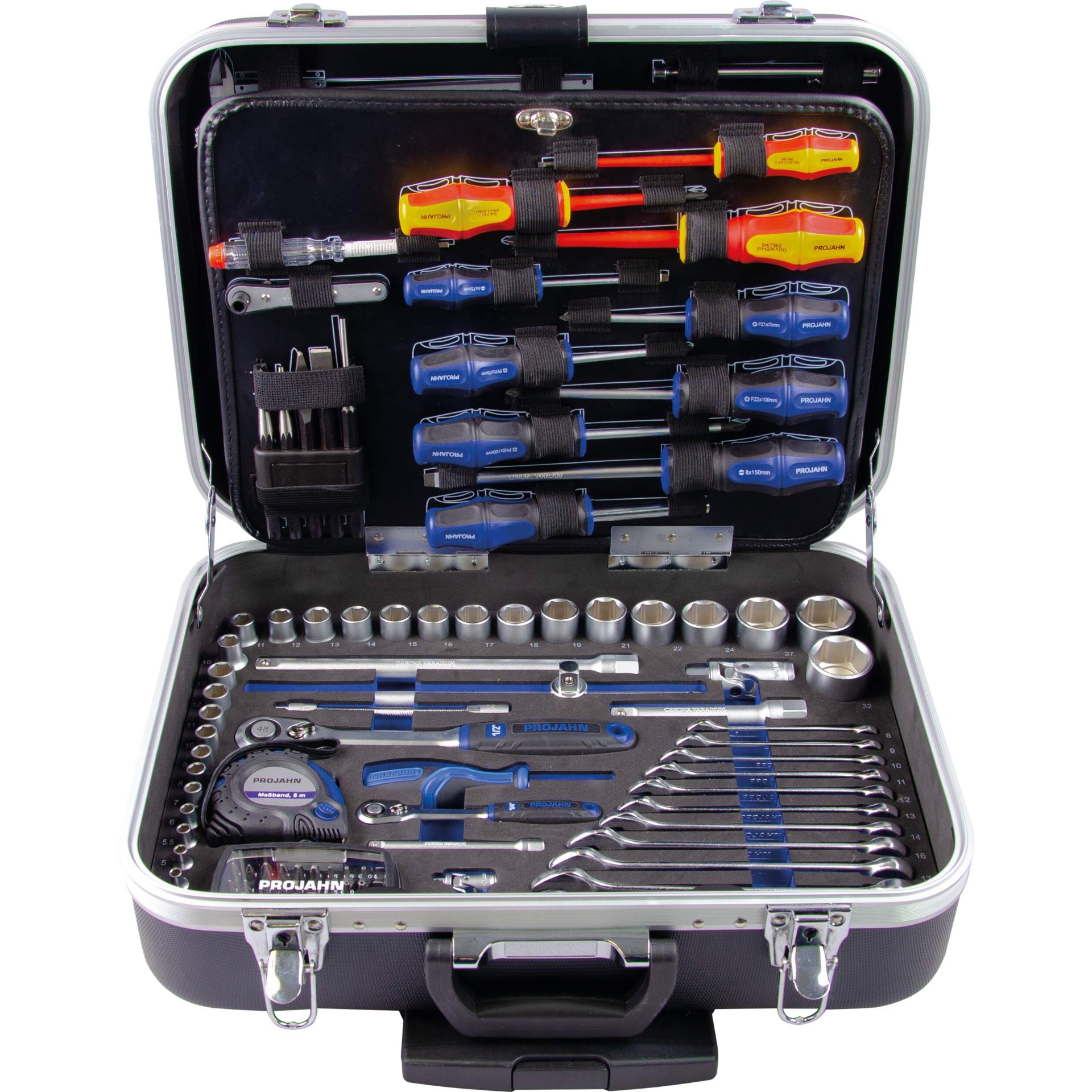 werkzeug-set, schraubendreher, schlüssel, Steckschlüsselset, koffer