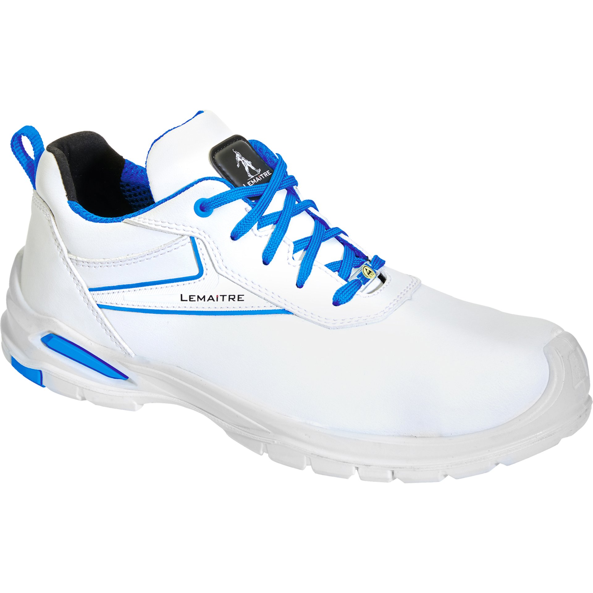 Sneaker, Weiße Schuhe, Sportschuh, Schnürschuh, Blaues Akzent