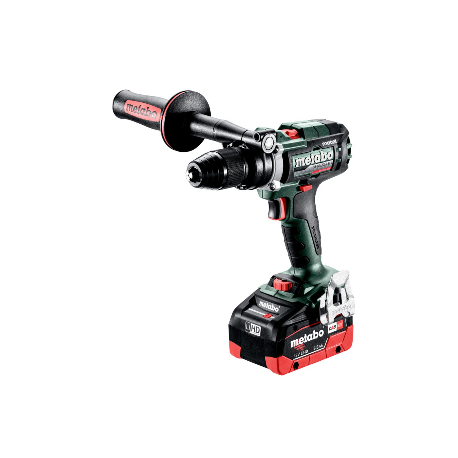 Metabo Akku-3-Gang-Bohrschrauber BS 18 LTX-3 BL I Metal (603181660) - metaBOX 145 L Gerät, Elektrische Bohrmaschine, Werkzeug