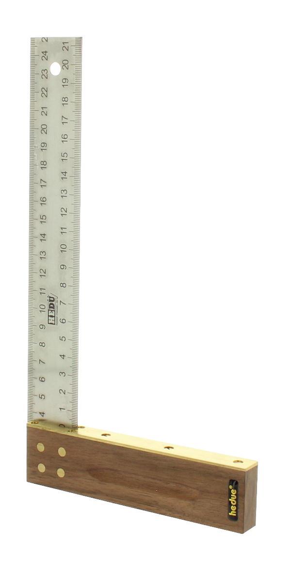 a125_main_xl HEDÜ Tischlerwinkel Nussbaum 250 mm Edelstahlblatt 35 mm