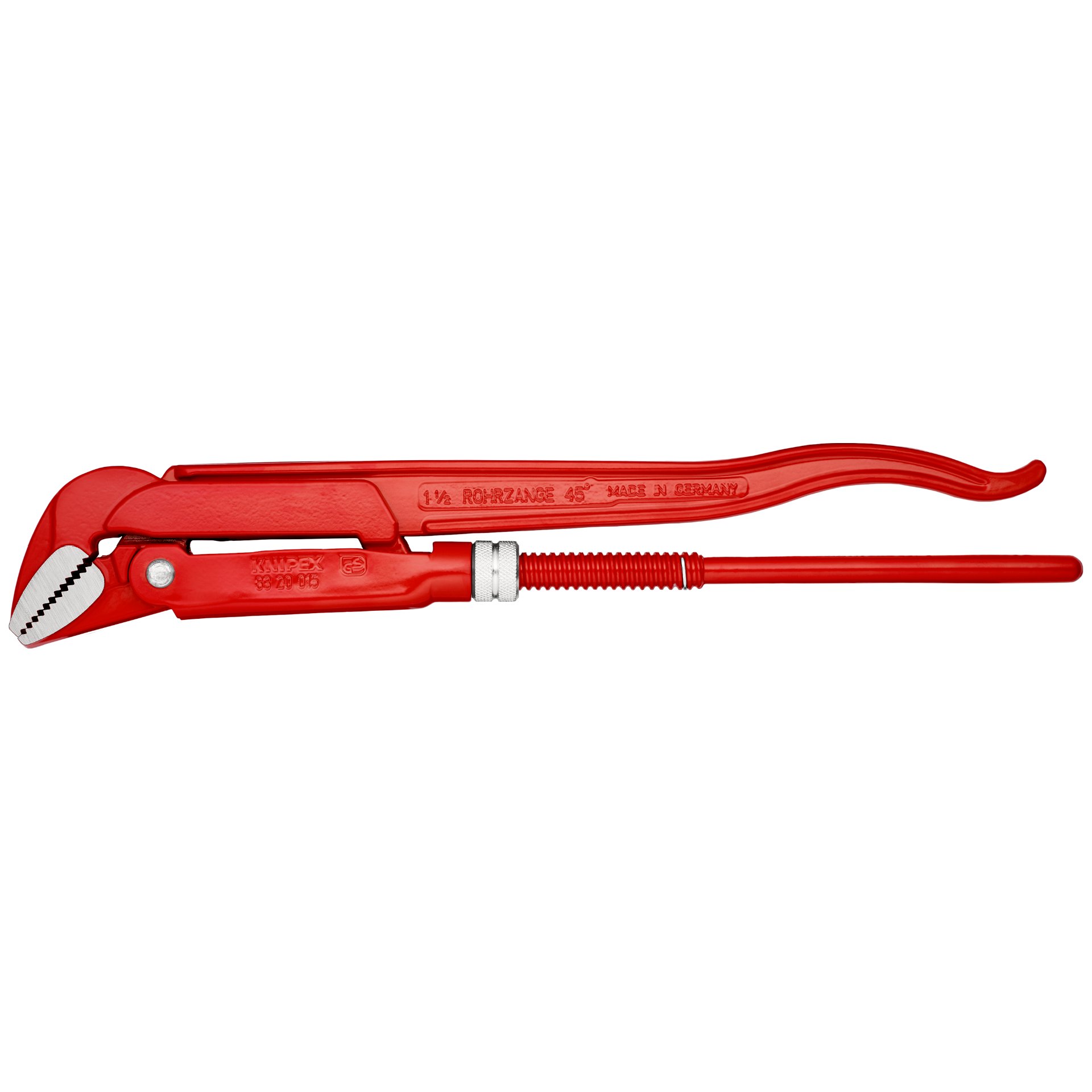 KNIPEX 83 20 015 Rohrzange 45° rot pulverbeschichtet 430 mm