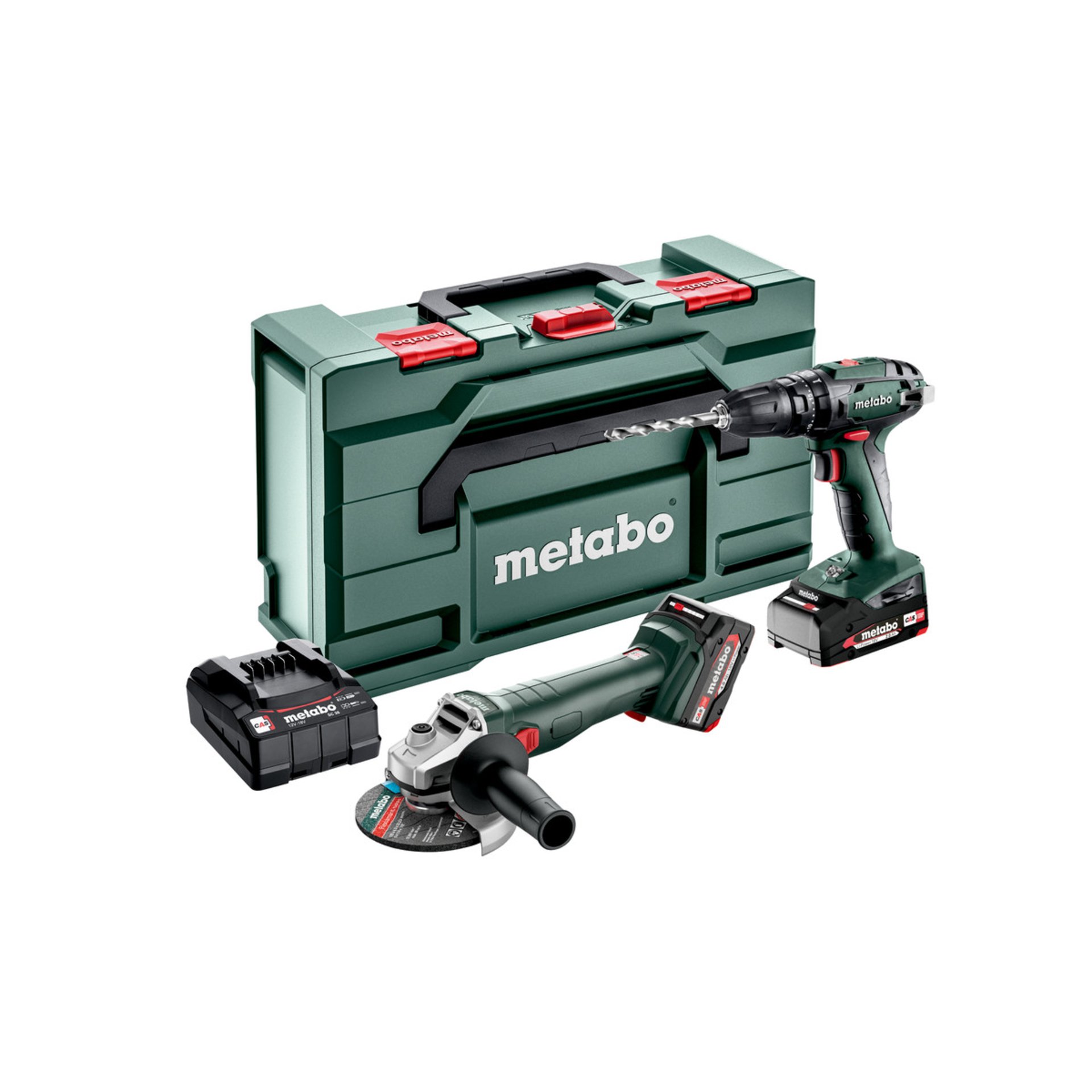 Metabo Akku Combo Set 2.4.4 18 V  (685205500) - metaBOX 165 L Gerät, Elektrische Bohrmaschine, Werkzeug