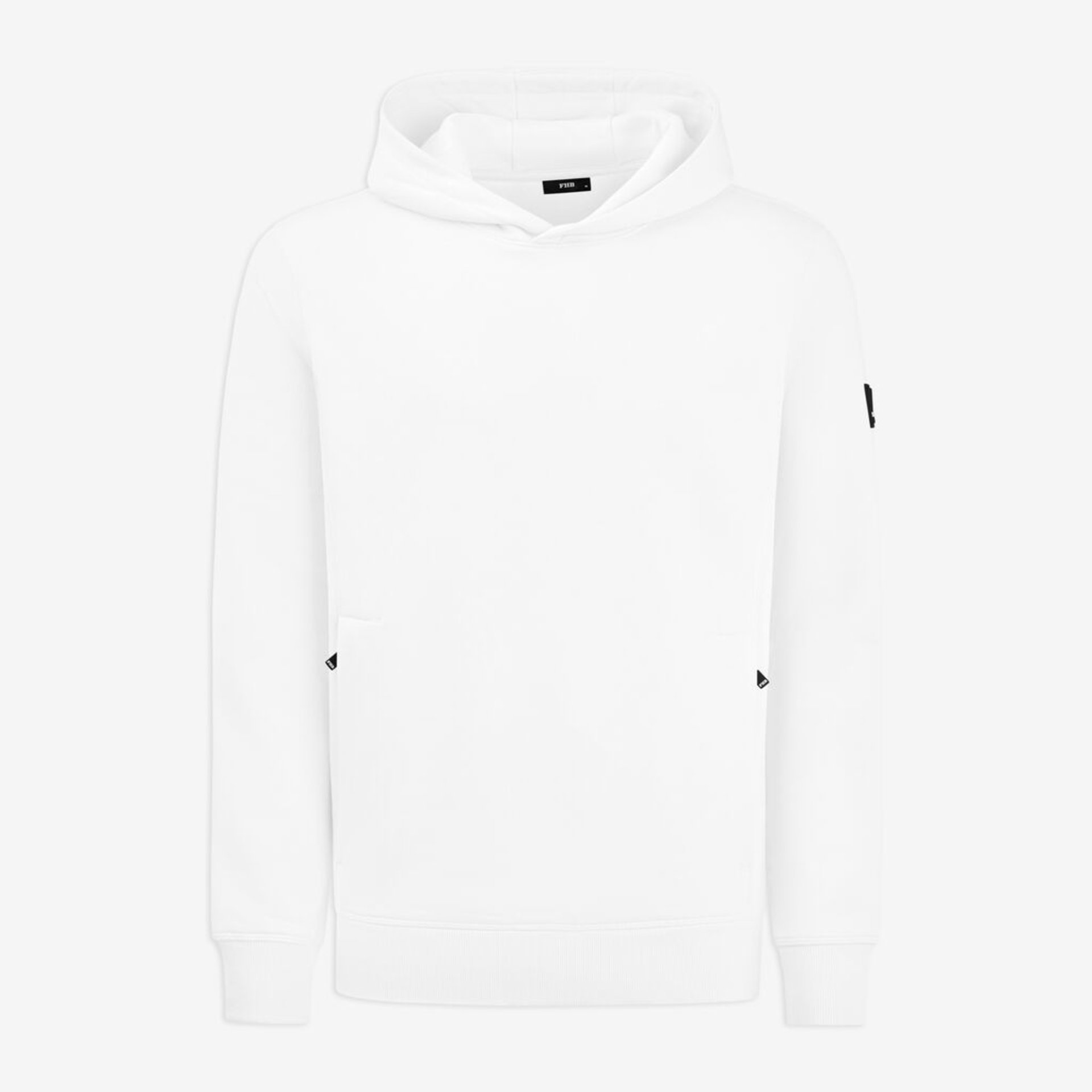 Hoodie, Weiß, Pullover, Kanguru-Tasche, Baumwollbündchen?