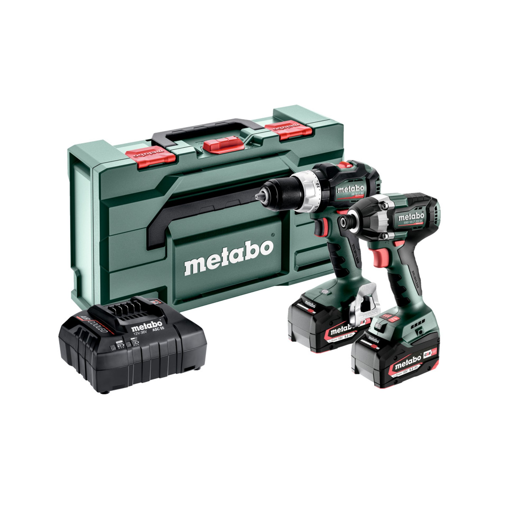 Metabo Akku Combo Set 2.8.8 18V (685200000) - metaBOX 145 L Gerät, Elektrische Bohrmaschine, Werkzeug